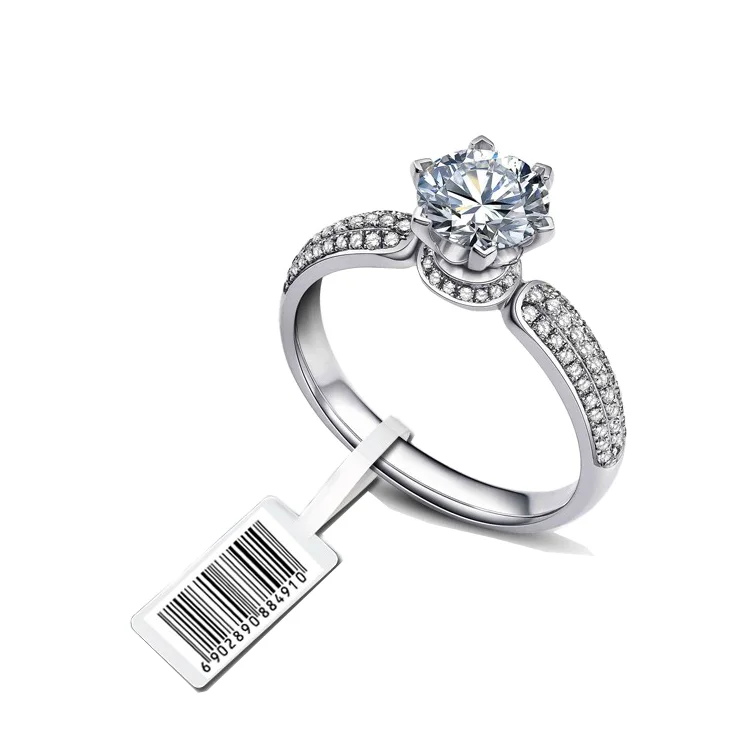 RFID High Quality UHF Jewelry Tag RFID Jewelry Self-adhesive Small Ring Label Sticker