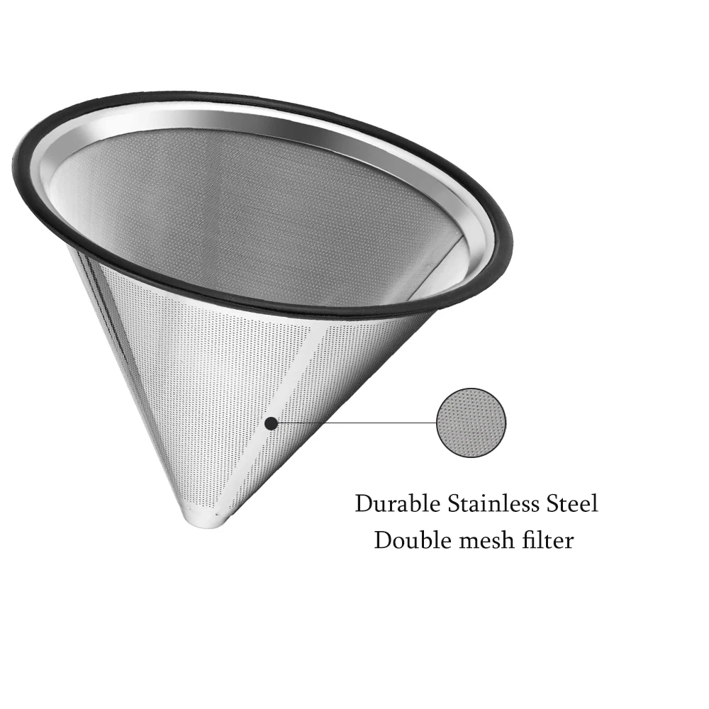 304 Stainless Steel Dutch Wire Mesh Cylinder Cold Brew Coffee Filter