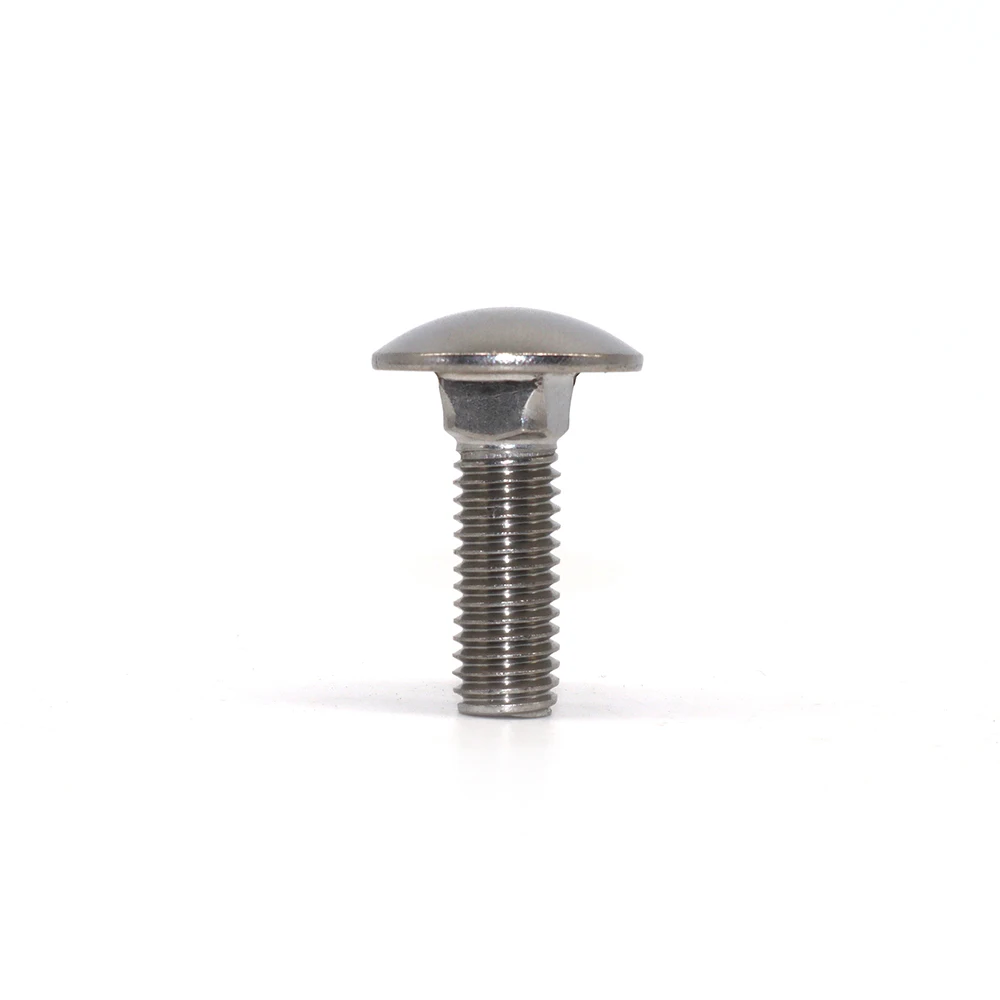 DIN 603 Carriage Binding Truss Head Screw Bolts Mushroom Round Head Square Neck Bolts Stainless Steel Screws