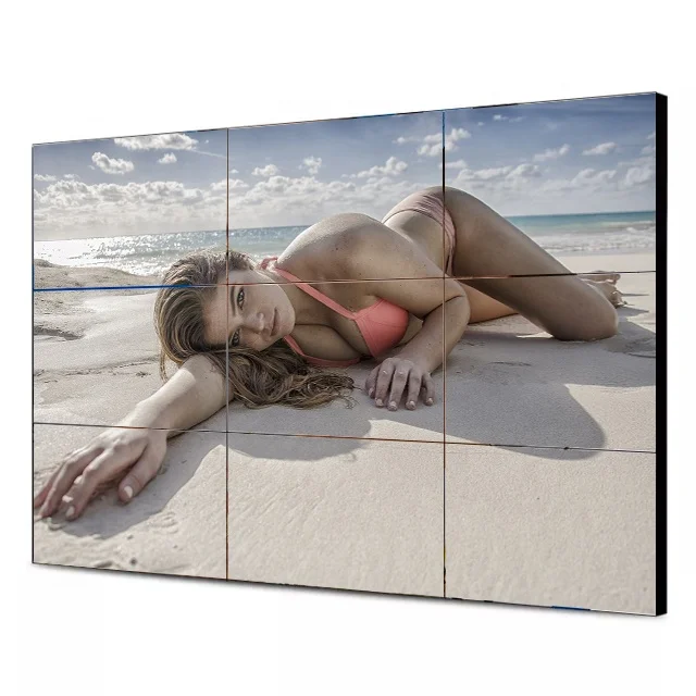 Full HD 4K 4x4 Frameless Splicing Multi Screen 55 inch LCD Panel Video Wall