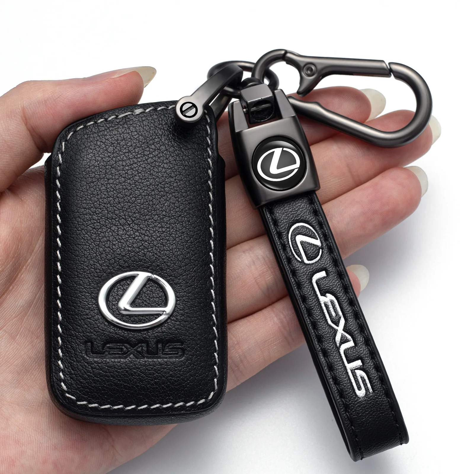 Car Key Cover Fob Case  Key holder fit for Lexus ES250 ES350 ES300H GS350 GS450 NX300 ES300H  GS430 GS300 IS350 IS250-4-Buttons