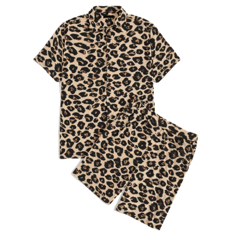 
Hot Sale 100%Cotton Manufacture Custom Man T-shirt with Slim Fit Shorts Eco-friendly Breathable Male Set 