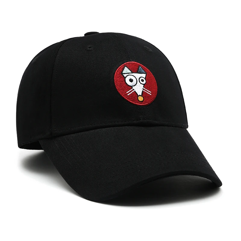 Custom Unisex Dad Hats Cotton Sports Trucker Cap with 3D Embroidered Mouse Series Logo