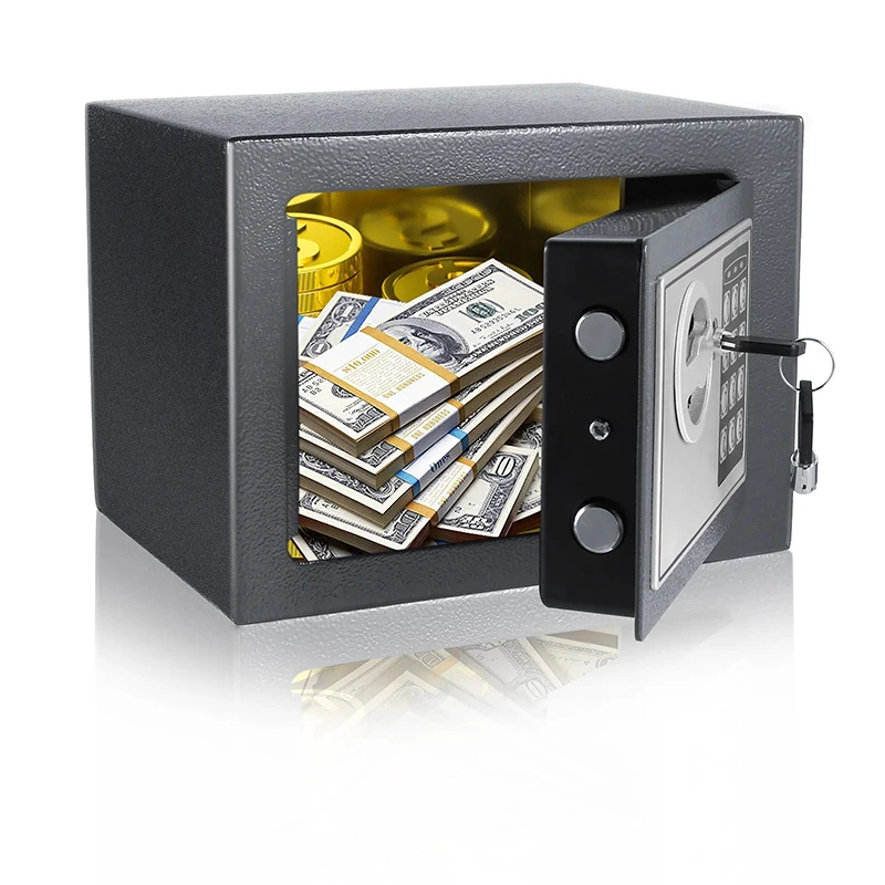 wholesale high quality steel safety security cash money storage mini small safes box cabinet