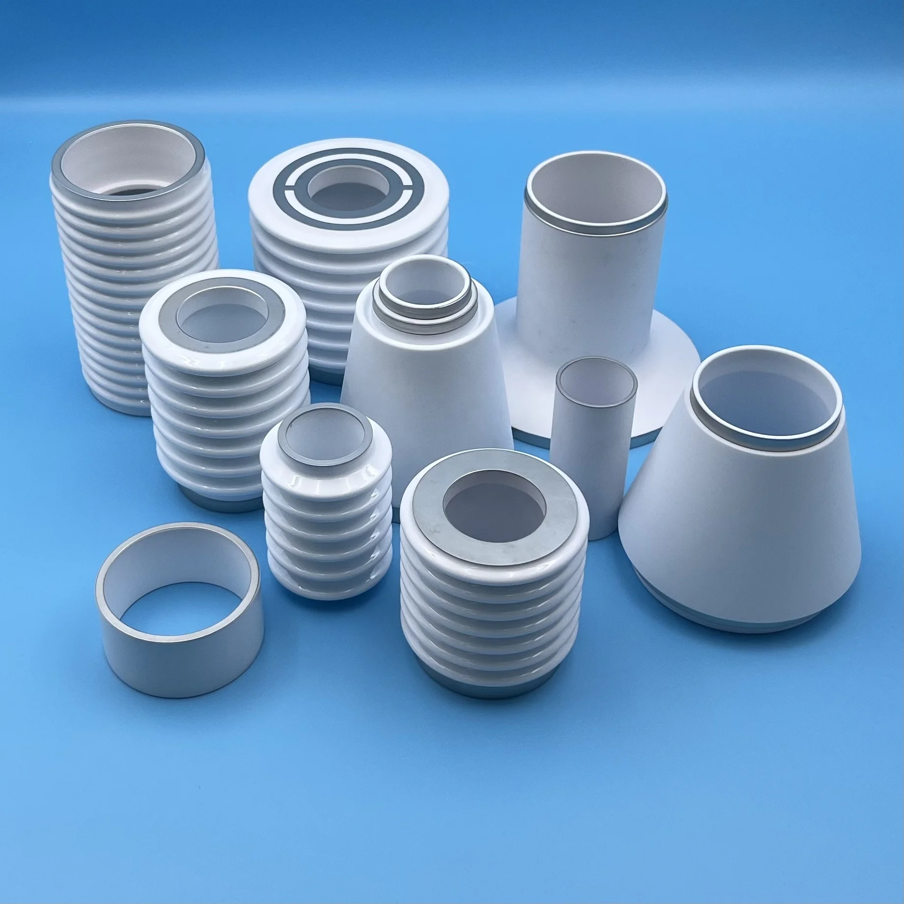 Customized supplier alumina shaft 99% 95% 96% alumina ceramic to metallized vacuum electrode parts