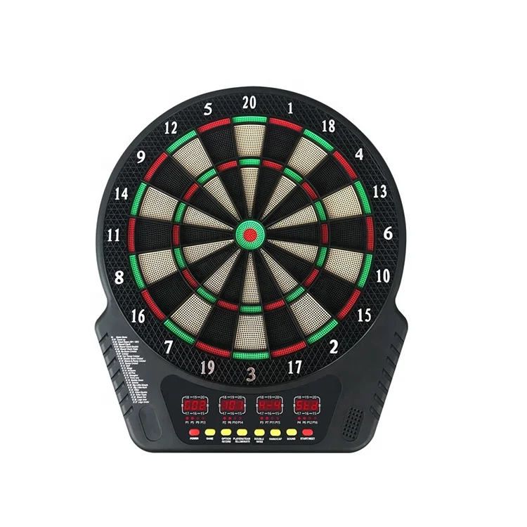 Electronic Dart Board Interactive Toys 42cm Plastic Electronic LCD Display Dartboard Soft Dart Game Machine 6 Darts 24 Tips