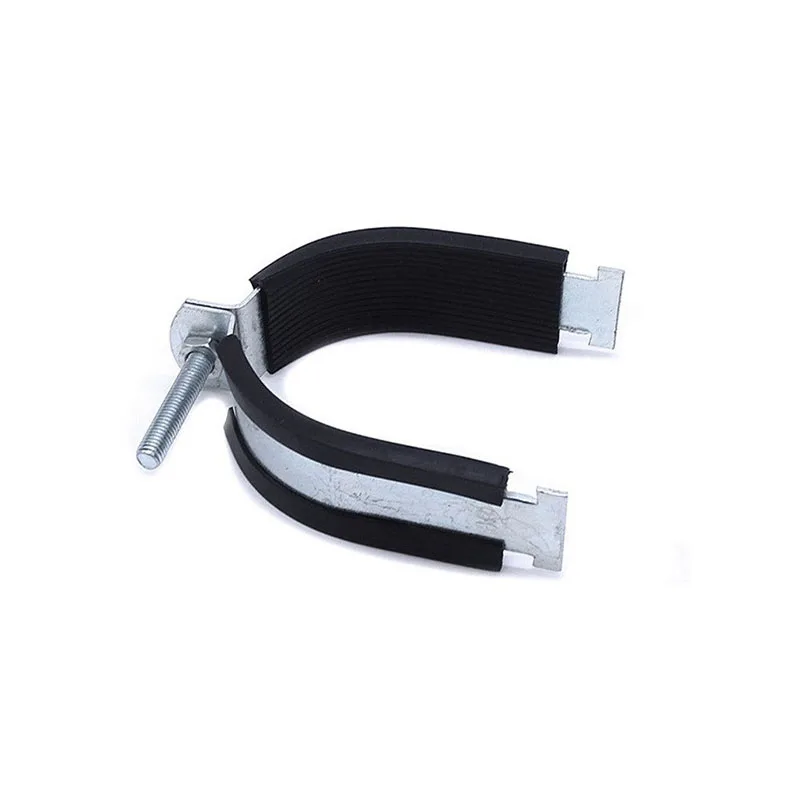 Rubber Lined Corrosion Resisting Zinc Galvanizing Carbon Steel Wall Mount Clip Pipe Clamp P Type Hose Clamp