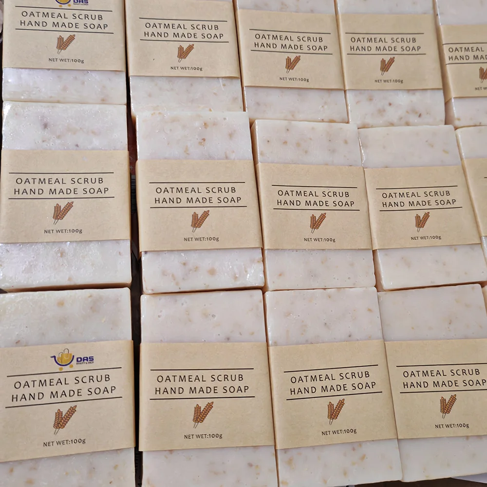 Домашнее масло ши коз козий Овес молоко и мед овсяные миндальные мыла для лица зудящей кожи