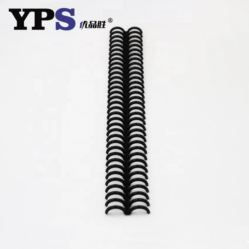 China Hot Sale A4 Notebook Binder Plastic 34 Holes Circles Ring Spiral Clip