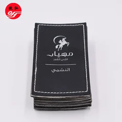 Лидер продаж, индивидуальный тисненый логотип, кожаный патч, индивидуальный логотип бренда, кожаная этикетка, тисненый модный бренд, кожа