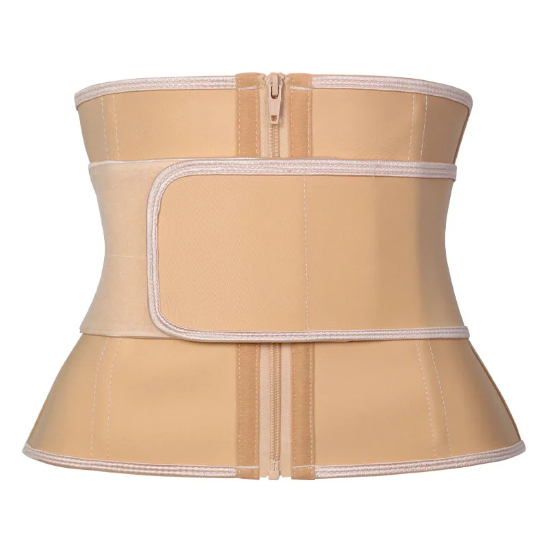NANBIN 9 inches Short Torso Latex Waist Trainer Belt Corset Women