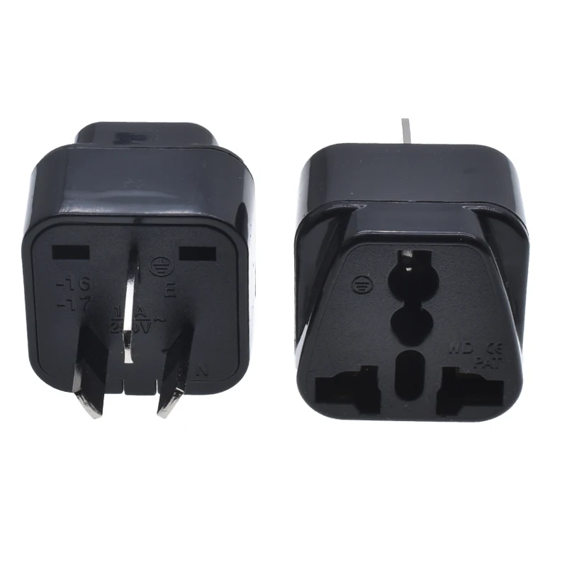 New  AU  plug adapter Type  I  Insulated function socket Universal EU/UK/AU/US to AU 3 pins plug travel conversion plug
