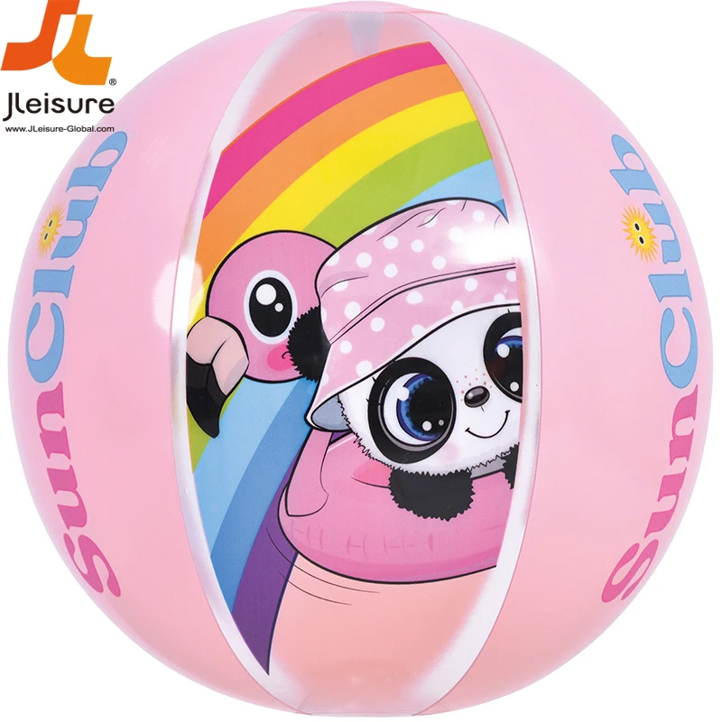 Manufacture Wholesale Panda Beach Ball outdoor inflatable water sports pool floating swimming toys for kids