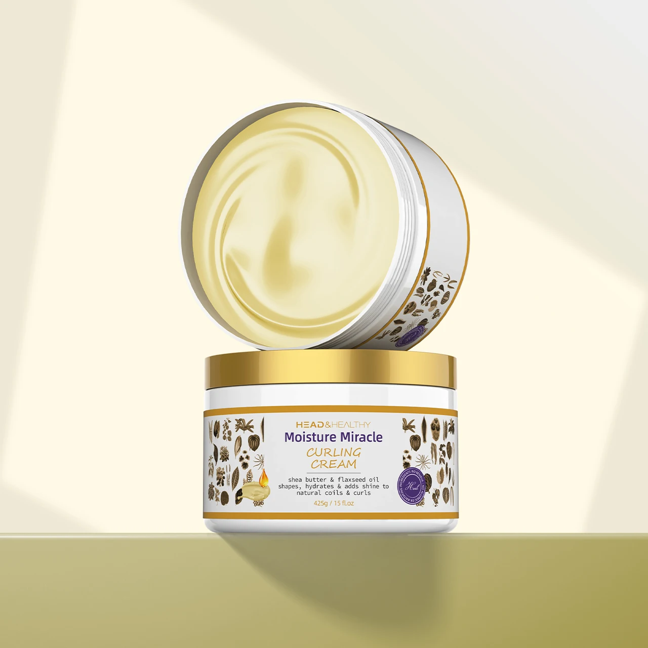 Private Label Flaxseed Moisturizing Hair Relaxer Natural Curling Coils Waves Wax Hair Styling Gel Cream
