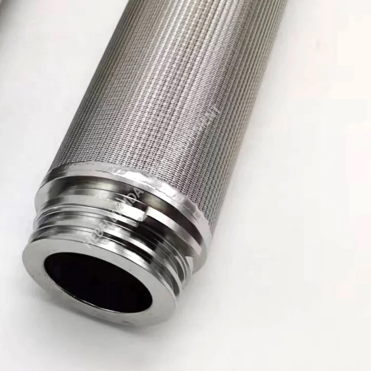 OEM Lianda metal multi layer sintered laminate wire mesh filter tube cartridge  for oil refining