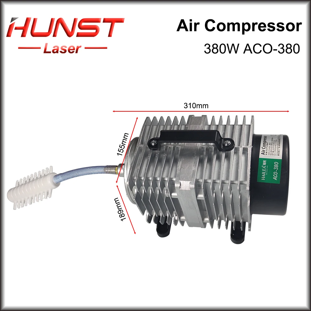 Hunst 380W 220V Air Compressor Electrical Magnetic Air Pump for CO2 Laser Engraving Cutting Machine ACO-380