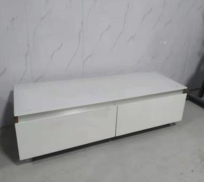 modern luxury style living room mdf wood furniture walnut  color tv console stands