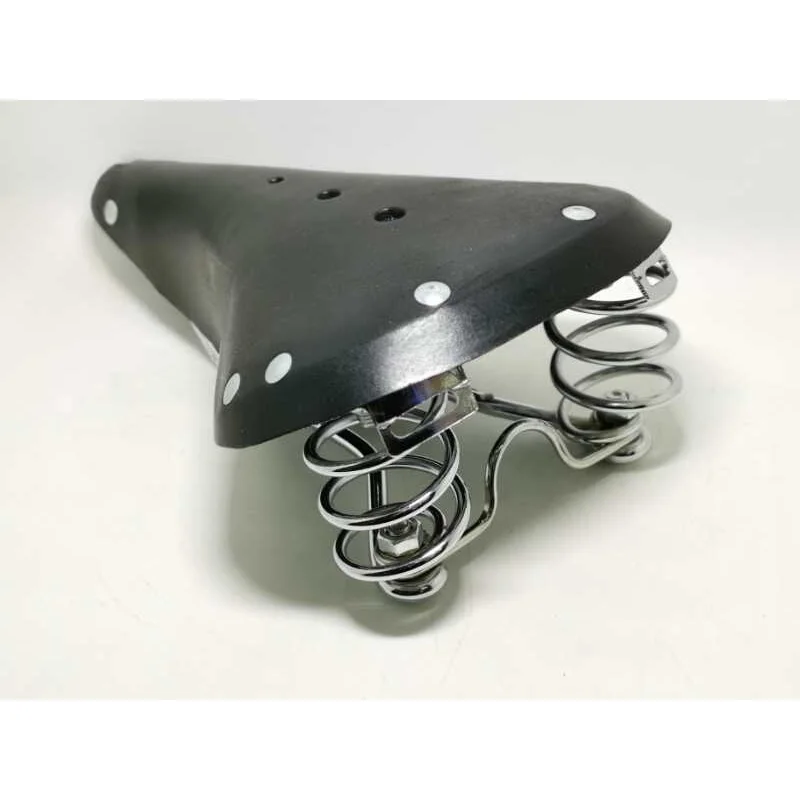 Genuine cow leather saddle for bicycle/tricycle (FP-SADDLE231)