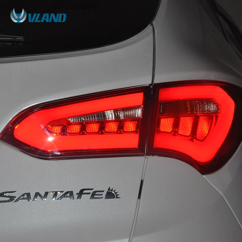 Vland Factory Car Parts LED Tail Lights For IX45 Santa Fe 2013 2015 2016 2017 2018 2019 LED Real Lamp Plug And Play
