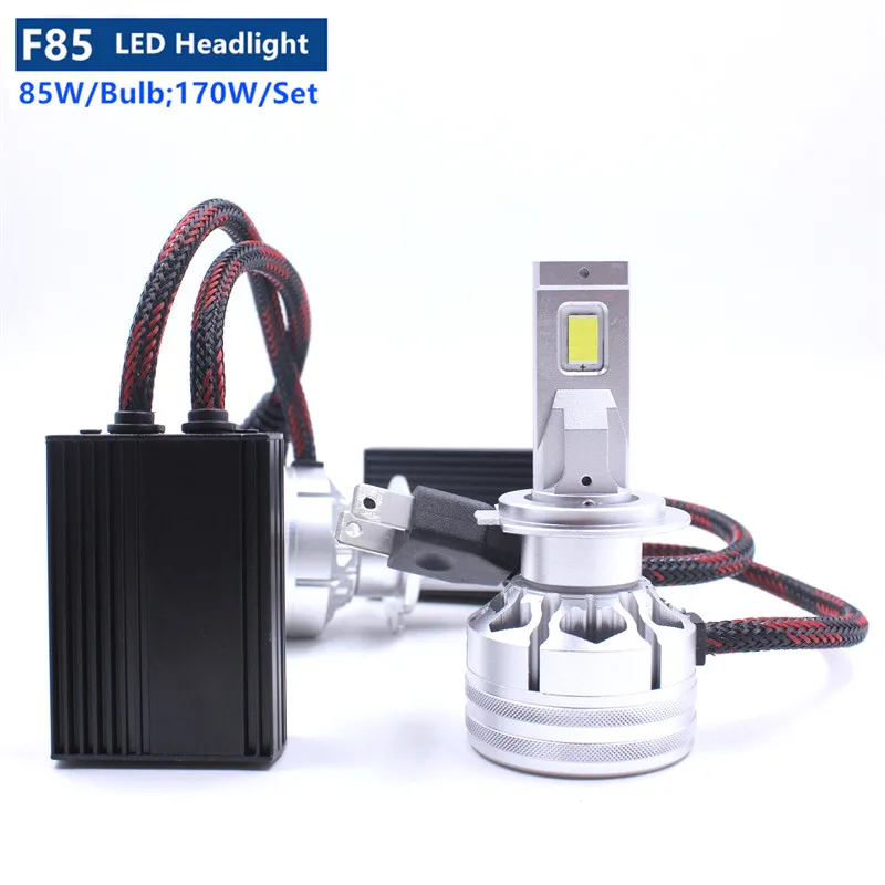 F85 170W 17000LM H4 H7 H11 9005 9006 9012 LED Headlamps Bulb Fog Lamps 9004 9007 H13 H4 LED Car Headlights