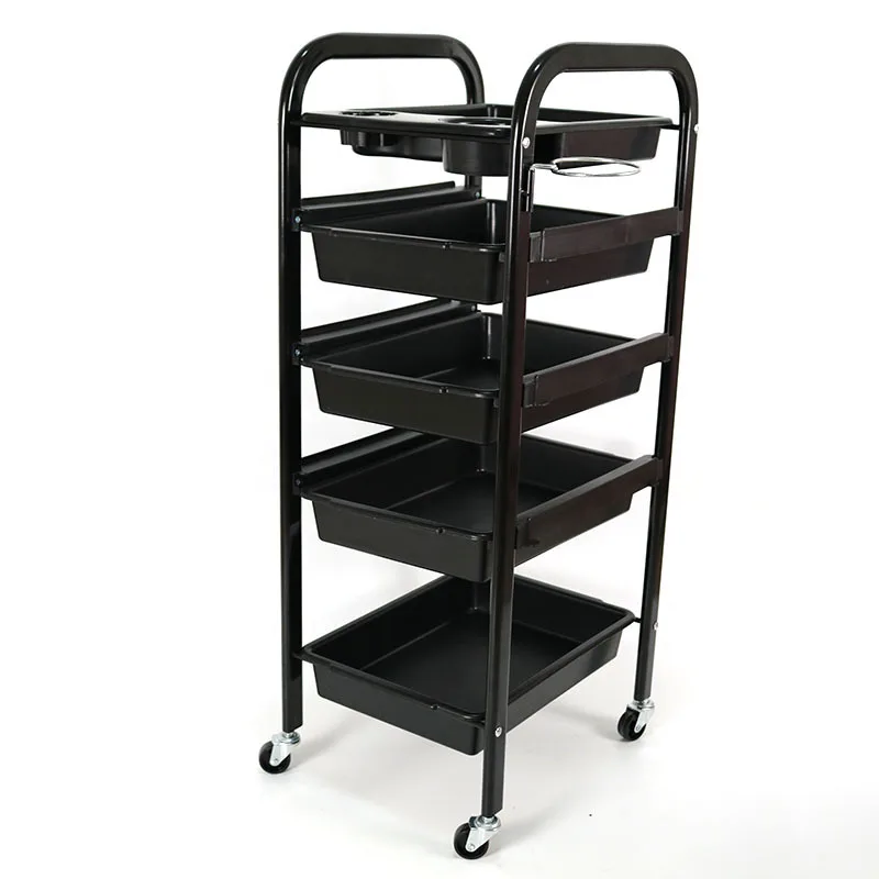 Custom barber shop trolley removable floor beauty tool storage multi-layer storage trolley