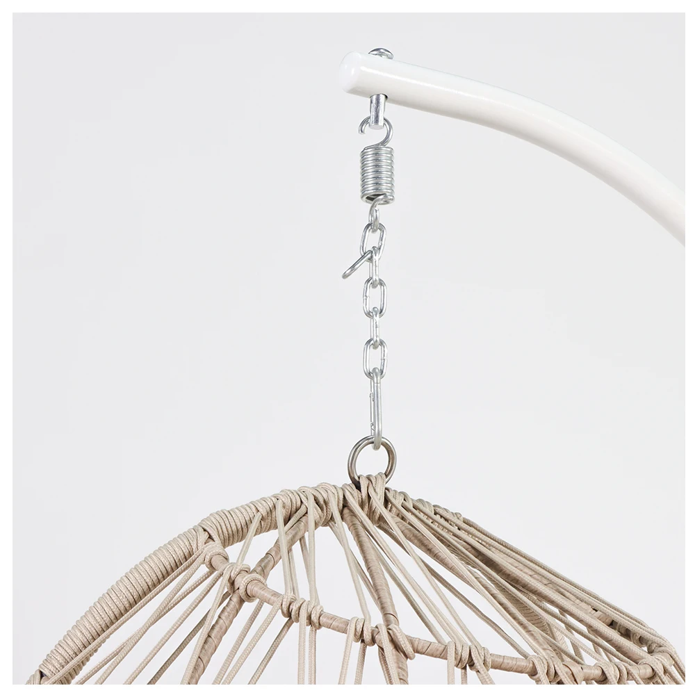 modern luxury hanging chair supplier rope outdoor hanging chair with stand egg outdoor chairs