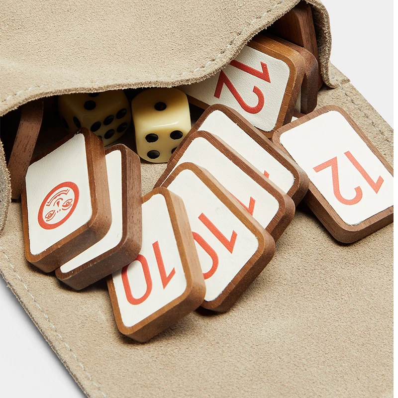 Funny Rummy Cube Game Tiles with Portable Case for Family Classic Board Games