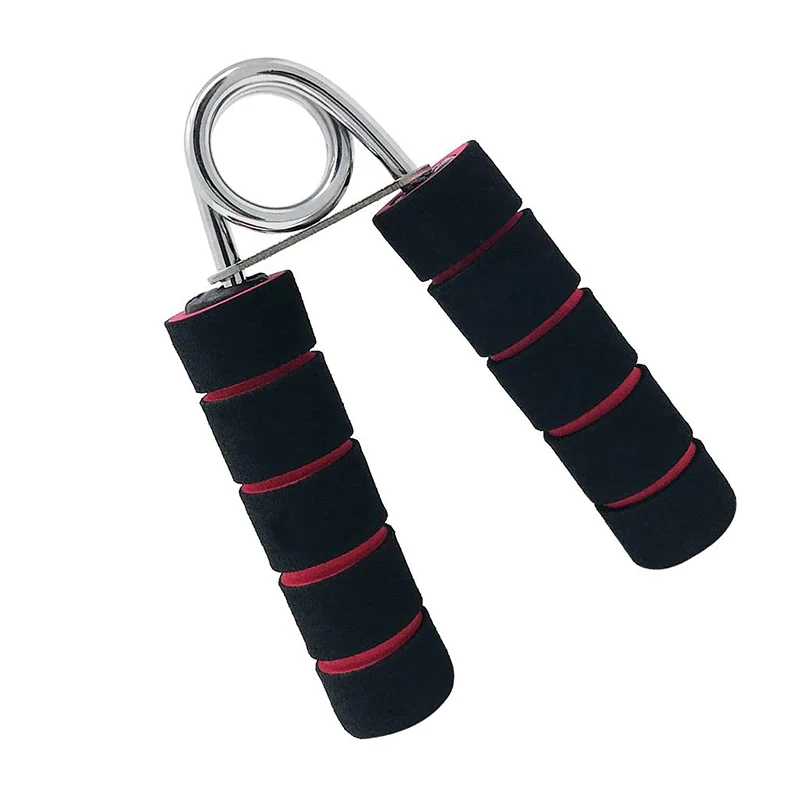 Heavy duty metal gym wrist arm muscle trainer exerciser soft foam handle hand grip strengthener