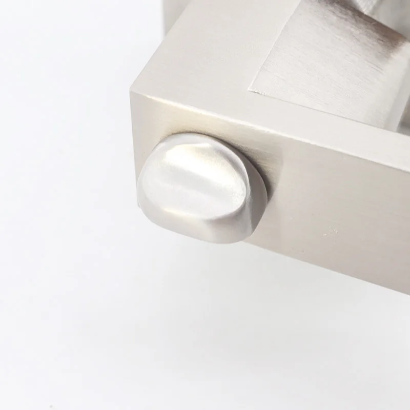 ULW customized bedroom wood door handles with lock interior doors modern design aluminium lock door handle for hotel