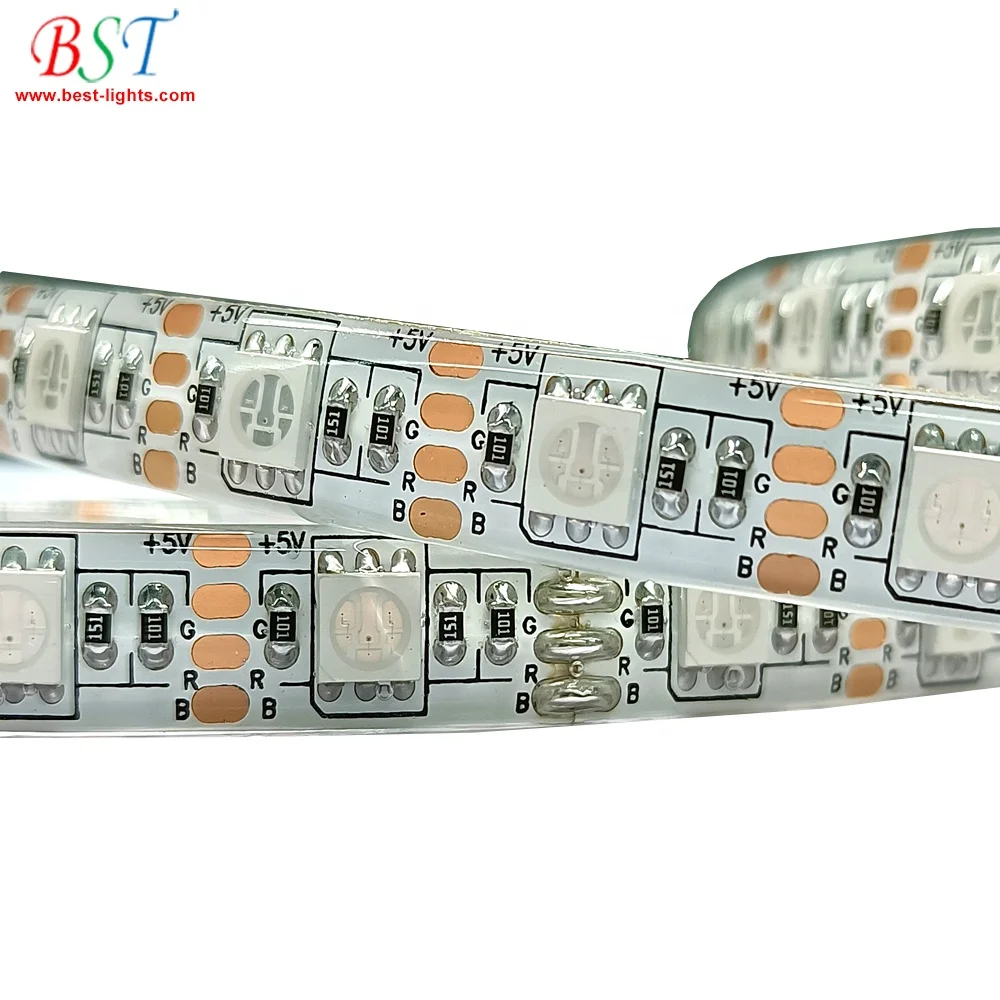 5V RGB flexible USB led strip lights 4.5V 6V battery powered 5050 LED tape 60LED/M custom length for Home Decoration, TV,  PC