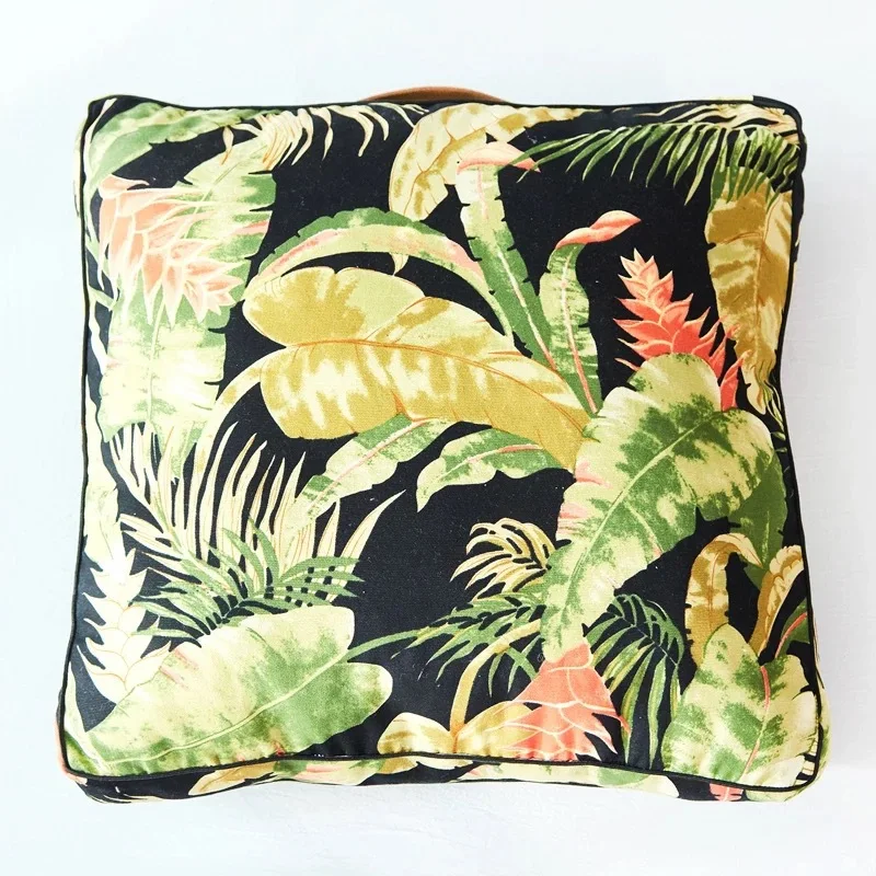 
Amazon Hot Selling Popular floral Design Digital Printed Decorative Pillow Case Outdoor Seat Cushion 