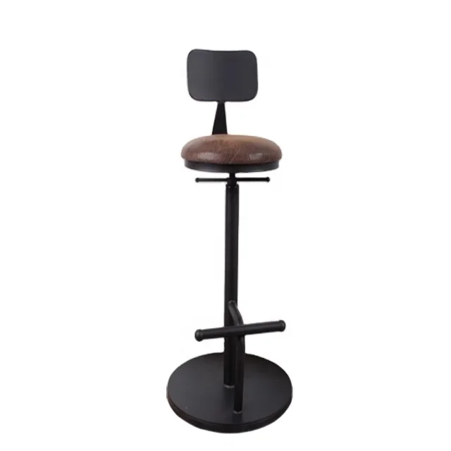 Factory Direct Stool Bar Chairs Metal Wood Swivel Upholstered for Kitchen Restaurant Home Bar Shop Modern Bar Stools With Backs