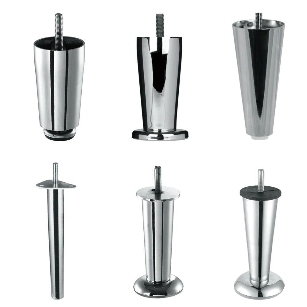 Customizable Metal Taper Pipe Sofa leg Iron Accessories Furniture Hardware For Table Feet