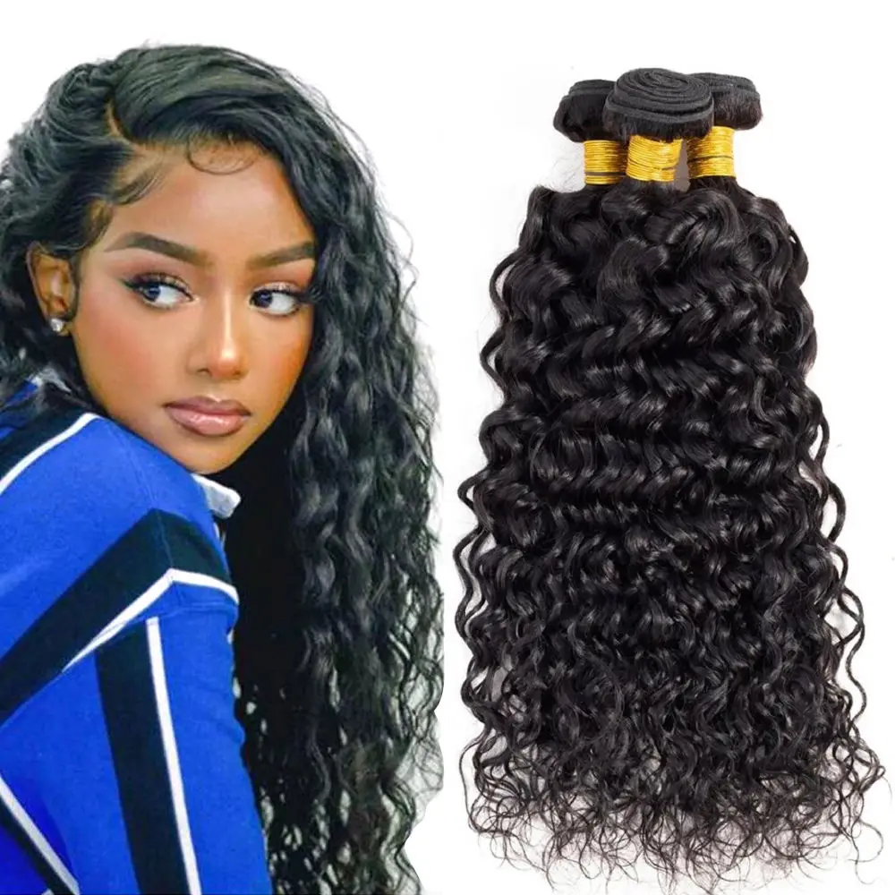 human hair weaves bundles, mink brazilian virgin human hair weaves bundles, water wave hair weaving distributors