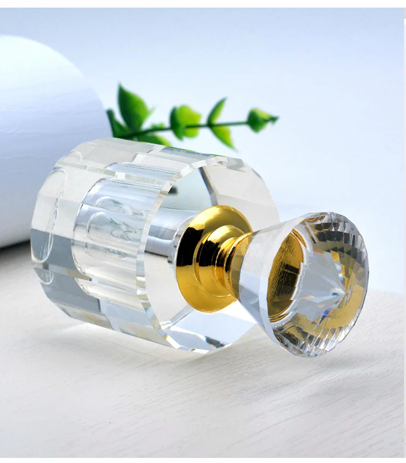 3ml portable irregular elegant essential oil  crystal glass bottle