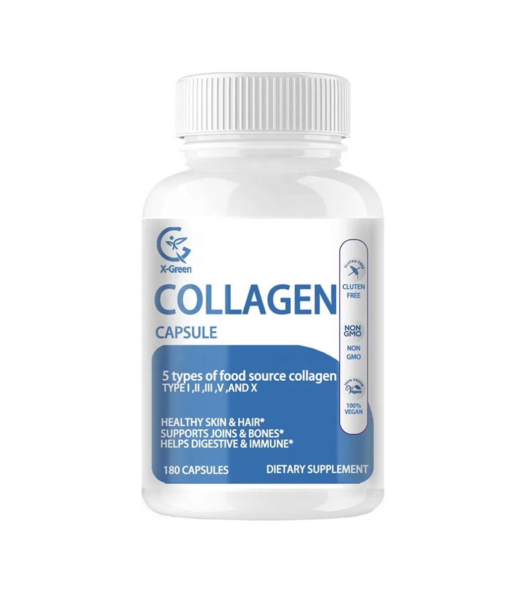 Customized OEM Dietary Supplement Beauty Products  Collagen Capsules Skin Whitening pills skin hair vitamin glutathione Capsules