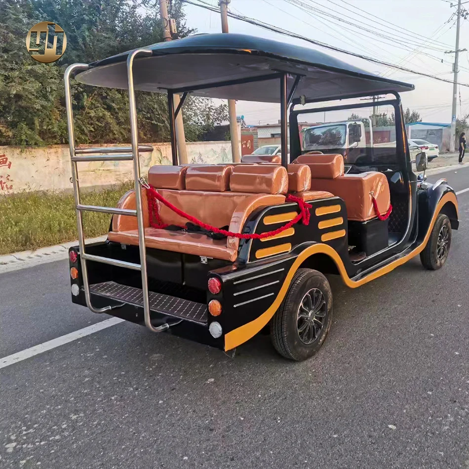 Vehicle Classic Vintage Electric Sightseeing Bus Car Retro Body Old Cars For Sale Price