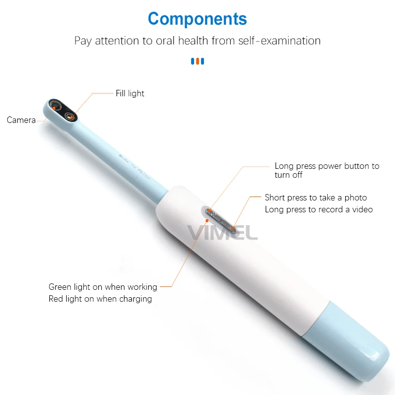 New In 2.0M pixel wireless intra oral tooth endoscope dental borescope waterproof wifi dental mirror camera image System