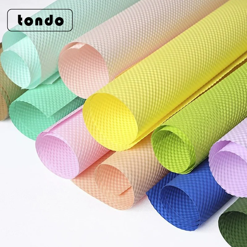 korean paper50x50cm special three-dimensional embossed art paper flower wrapping long fibered paper bouquet lined with cardboard