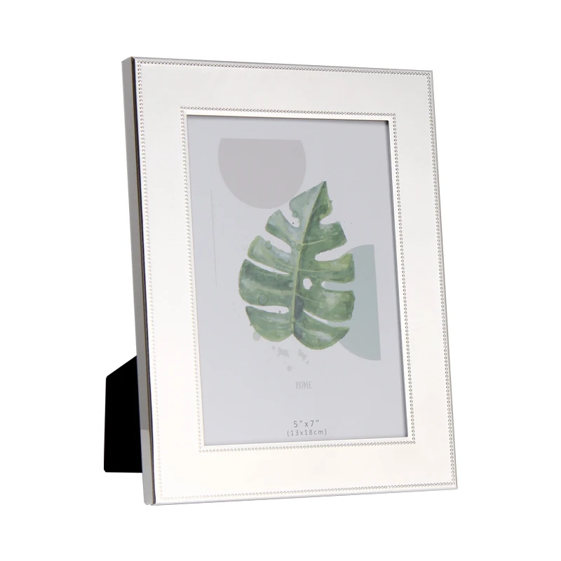 wholesales  fancy silver frame  photo picture frames New fashion European simple electroplated printing pattern