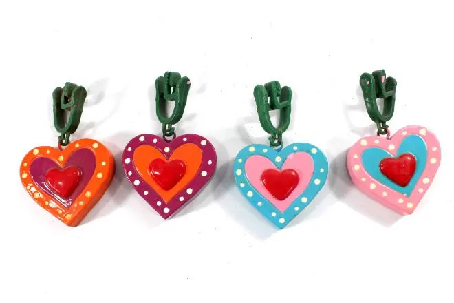 handmade unique decor Christmas Tablecloth Clips S/6 Polyresin