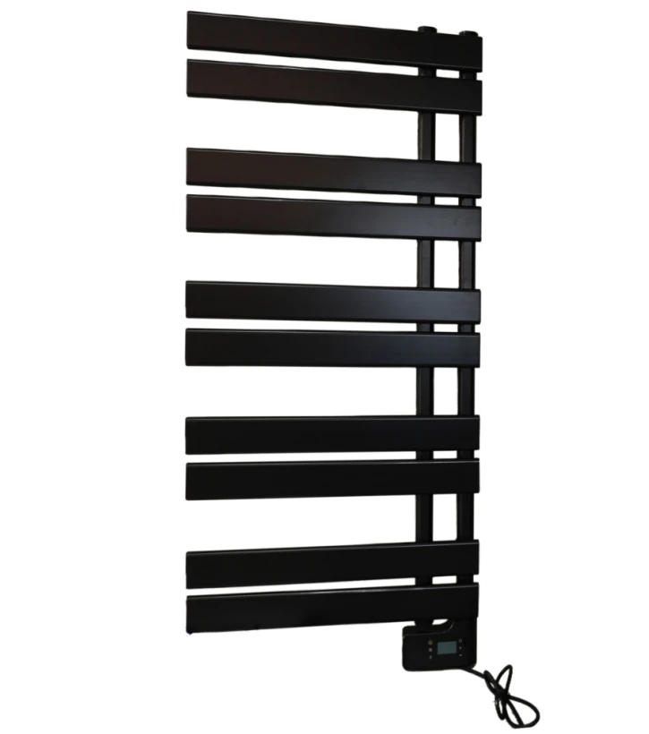 ReadyWarm Twin Towel Steel Electric Bathroom Radiator 425W 2 Modes Heating Aluminium Low Power Consumption IP24 LED Screen