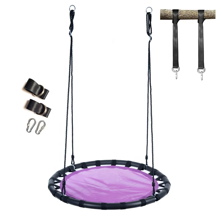 Outdoor Spinner Saucer Tree Swing Seat for Kids Playground
