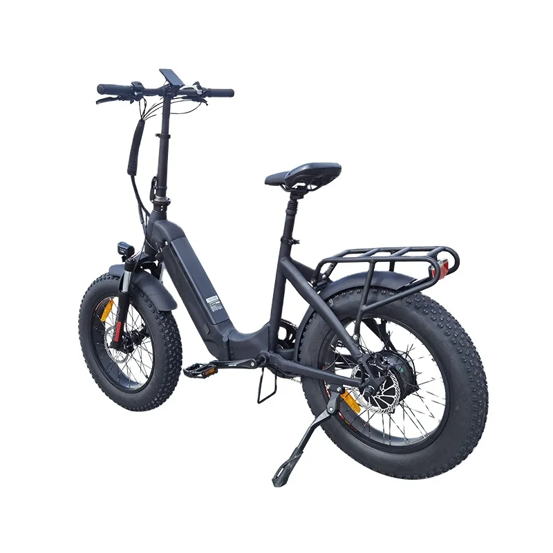 2024 Fashionable style LCD display foldable bike 36V 250W 350W motor electric bicycle disc brake fat tire e bike for wholesale