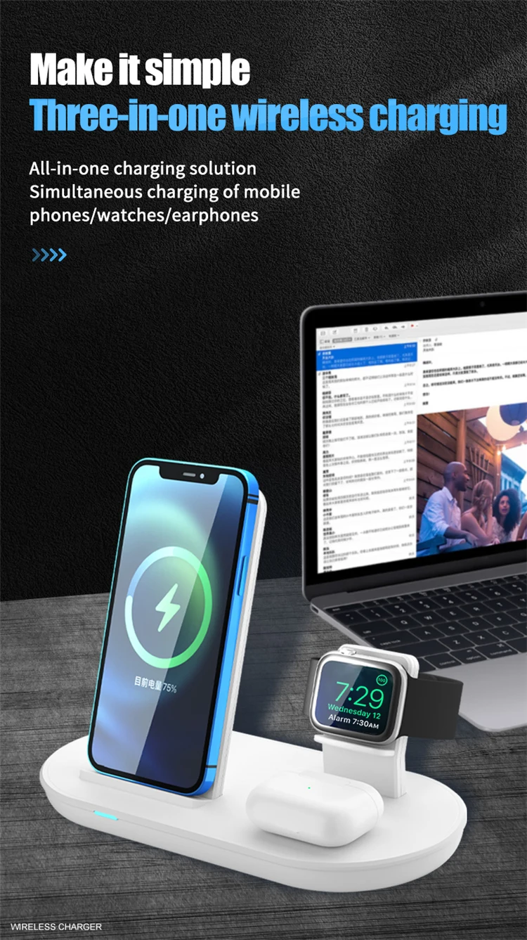 3 In 1 Fast Wireless Charger