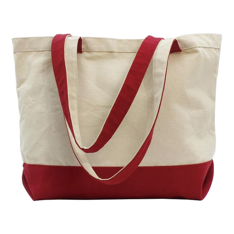 Wholesale custom oversized canvas tote bag shopping cotton canvas tote bag