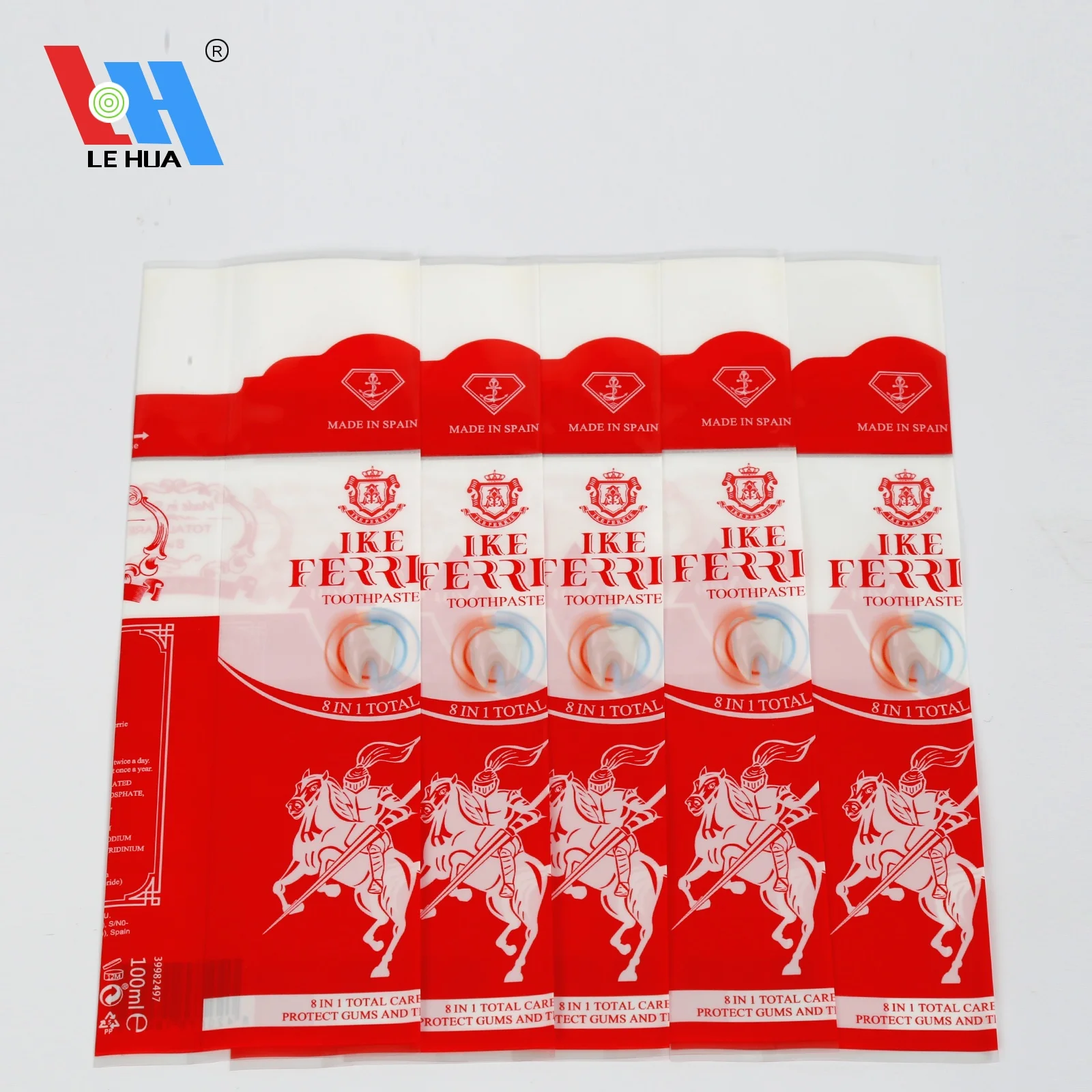 Custom Shaped Logo Printed PVC Shrinkable PET Bottle Shrink Sleeve Wrap Label for Toothpaste bucket