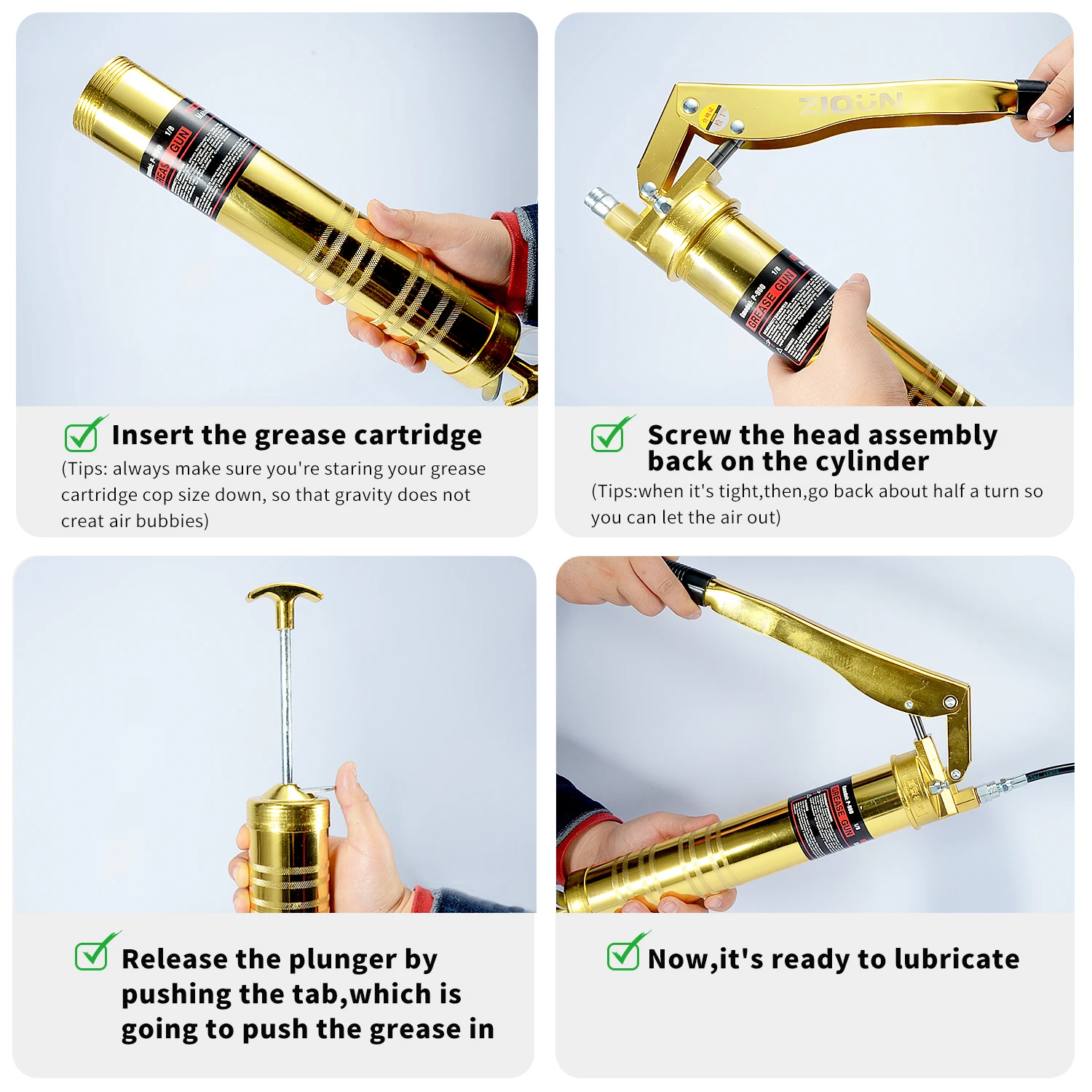 900cc pressure manual hand air grease gun tool heavy duty gold electric cordless grease gun prices