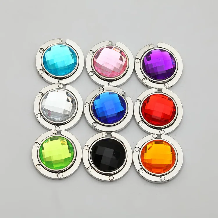 Ywbeyond Portable Foldable Metal Handbag Hook Hanger Purse Holder Shell Folding Bag Table Hook return Gifts for woman