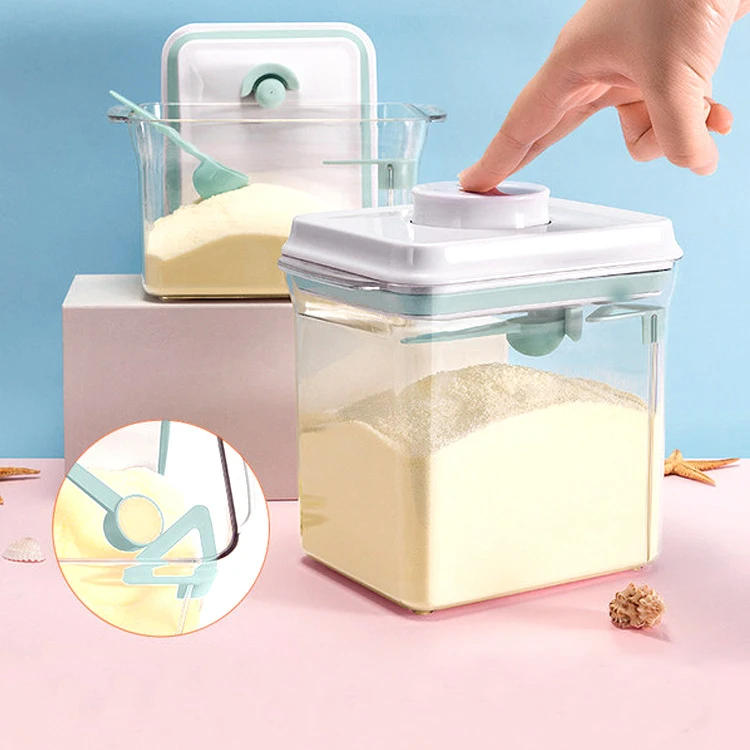 Ankou Food-grade Plastic Airtight Container With Lid Cereals Kitchen Refrigerator Storage Infant Milk Powder Containers